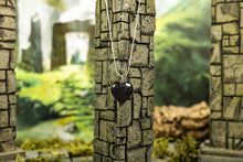 Load image into Gallery viewer, Heart-Shaped Shungite Pendant with Sterling Silver Chain

